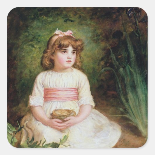 Das Nest Quadratischer Aufkleber (Vorderseite)