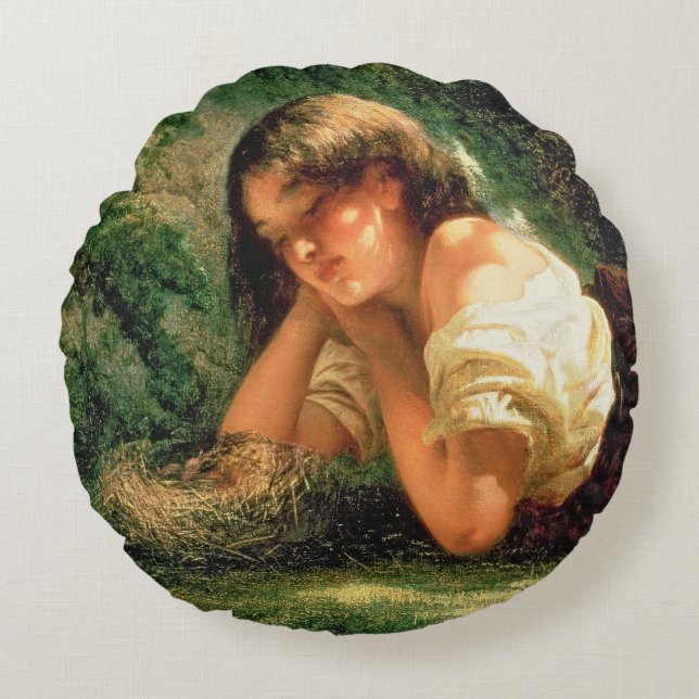 Das Nest Rundes Kissen (Vorderseite)