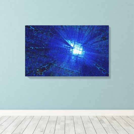 Das Netz (2016) Leinwanddruck (Insitu (Holzboden))