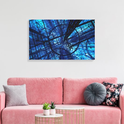 Das Netz (2016) Leinwanddruck (Insitu (Wohnzimmer))