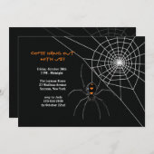 Das Netz-Halloween-Einladung der Spinne Einladung (Vorne/Hinten)