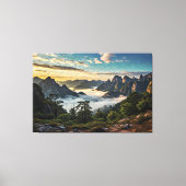 Das Netz über den Bergen Leinwanddruck (Vorderseite)