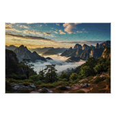 Das Netz über den Bergen Poster (Vorderseite)