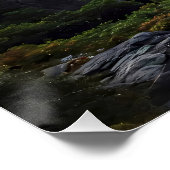 Das Netz über den Bergen Poster (Ecke)