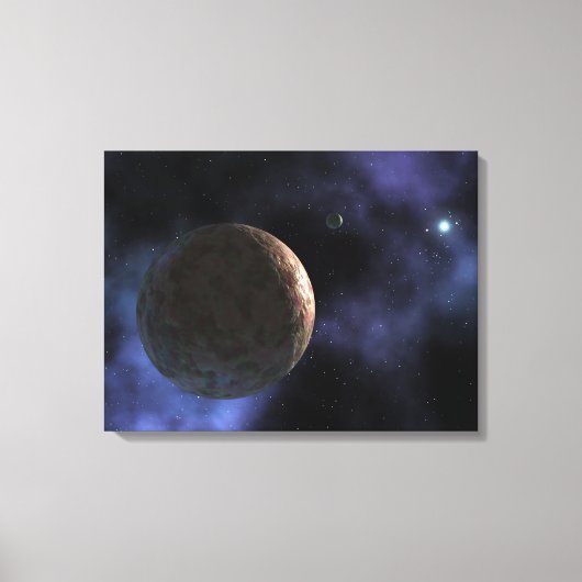 Das neu entdeckte, planetenähnliche Objekt Leinwanddruck (Vorderseite)
