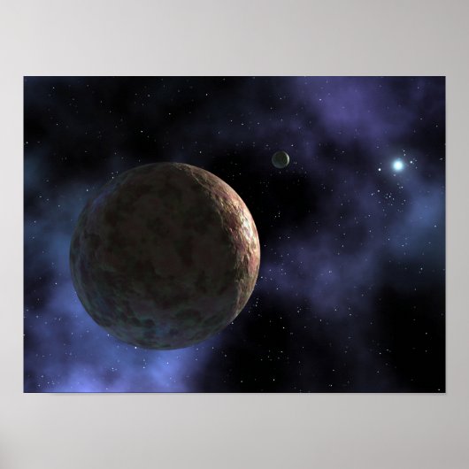 Das neu entdeckte, planetenähnliche Objekt Poster (Vorne)