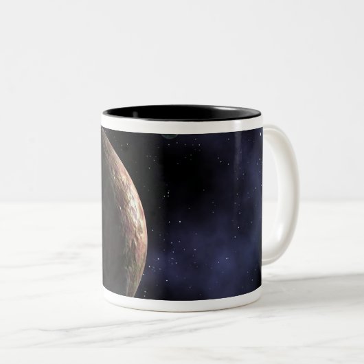 Das neu entdeckte, planetenähnliche Objekt Zweifarbige Tasse (VorderseiteRechts)