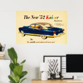 Das neue '52 Kaiser Car 3 Poster (Heimbüro)