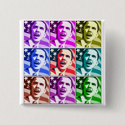 Das neue Amerika, Präsident Barack Obama .ized Button (Vorderseite)
