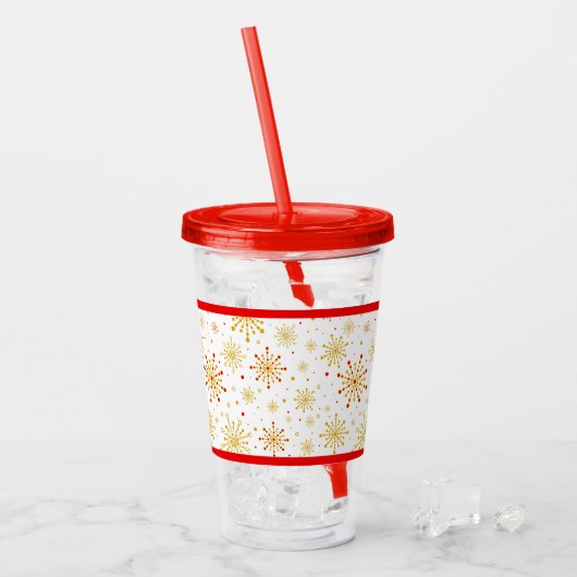 Das neue Atomic-Muster Mitte des Jahrhunderts Acryltrinkbecher (Vorderseite Ice)