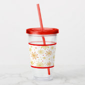 Das neue Atomic-Muster Mitte des Jahrhunderts Acryltrinkbecher (Links)