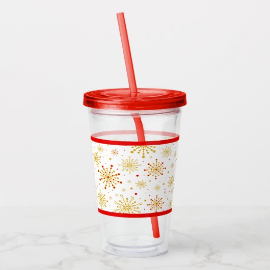 Das neue Atomic-Muster Mitte des Jahrhunderts Acryltrinkbecher (Links)