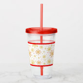 Das neue Atomic-Muster Mitte des Jahrhunderts Acryltrinkbecher (Vorderseite)