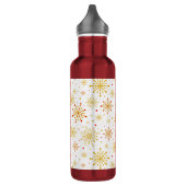 Das neue Atomic-Muster Mitte des Jahrhunderts Edelstahlflasche (Links)