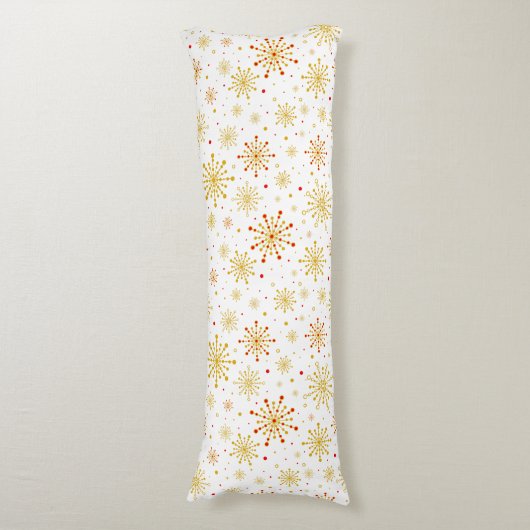 Das neue Atomic-Muster Mitte des Jahrhunderts Seitenschläferkissen (Vorderseite Vertikal)