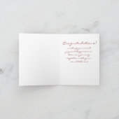 Das neue Baby begrüßen Karte (Innenseite)