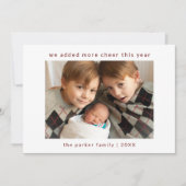 Das neue Baby, das wir noch zugenommen haben | Wei Einladung (Vorderseite)