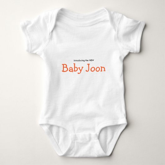 das neue Baby Joon Strampler (Vorderseite)