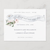 Das neue Datum der Toilettenpapier Pink Blossom he Ankündigungspostkarte (Vorderseite)