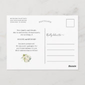 Das neue Datum Grün-Weiß-Foto gerettet Postkarte (Rückseite)