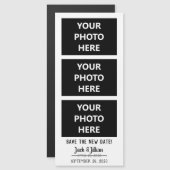 Das neue Datum Hochzeit verschieben Sie das Datum Magnetkarte (Vorne/Hinten)