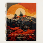 Das neue Hampshire 48 400 Footers, NH48 Mountains Planer (Vorderseite)