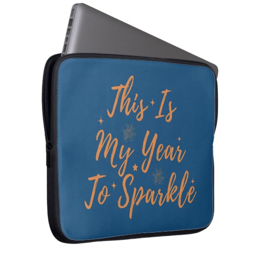 Das neue Jahr 2024 ist mein Jahr zum Sparen Laptopschutzhülle (Vorne Rechts)
