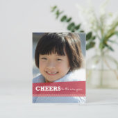 Das neue Jahr der Postkarte (Stehend Vorderseite)