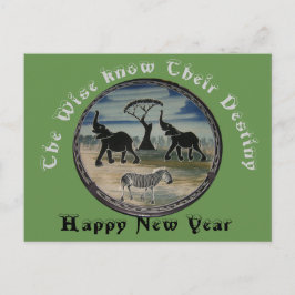 Das neue Jahr Feiertagspostkarte