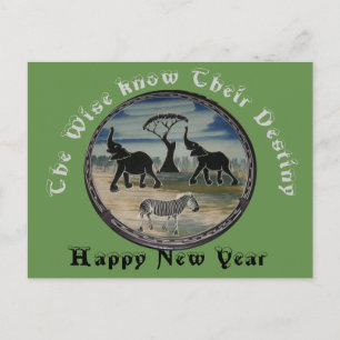 Das neue Jahr Feiertagspostkarte