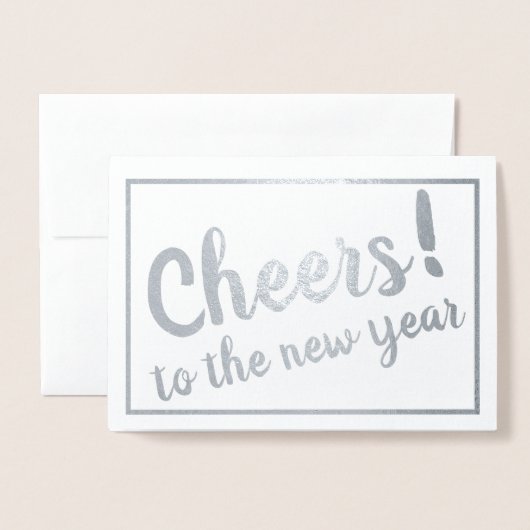 Das Neue Jahr! Folienkarte (Vorderseite mit Umschlag)