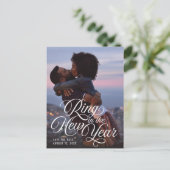 Das neue Jahr-Foto Save the Date Ankündigungspostkarte (Stehend Vorderseite)