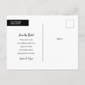 Das neue Jahr-Foto Save the Date Ankündigungspostkarte (Rückseite)