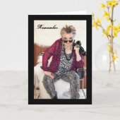 Das neue Jahr im Vergleich zum letzten Jahr Karte (Gelbe Blume)