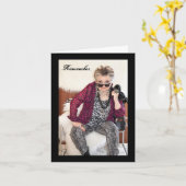 Das neue Jahr im Vergleich zum letzten Jahr Karte (Gelbe Blume)