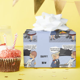 Das neue Jahr-Papier zum Umbruch der Resolution Geschenkpapier