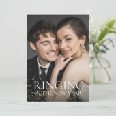 Das neue Jahr-Save the Date-Foto Einladung (Stehend Vorderseite)