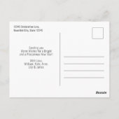 Das neue Jahr war eine lange Zeit, die es endlich  Postkarte (Rückseite)