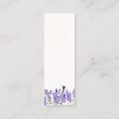 Das neue Kapitel beginnt mit dem Lesezeichen Blume Mini Visitenkarte (Rückseite)