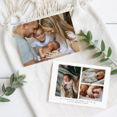 Das neue Kind | Niedlich 4 Fotos Geburt Ankündigung