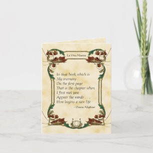 Das neue Leben Feiertagskarte