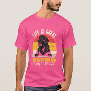 DAS NEUE LEBEN IST EINE GROSSE NEWFOUNDLAND UND MA T-Shirt