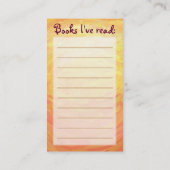 Das neue Lesezeichen des Kaisers Visitenkarte (Rückseite)