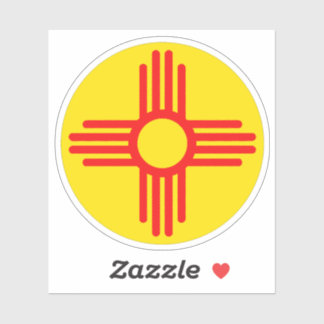Das neue mexikanische Zia-Sun-Symbol Aufkleber