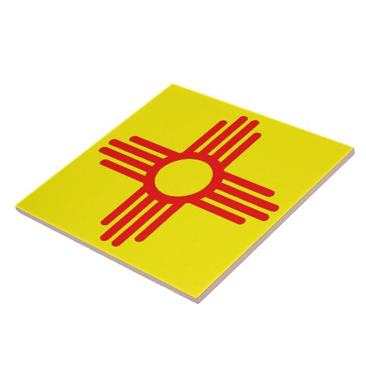 Das neue mexikanische Zia-Sun-Symbol Fliese (Seite)