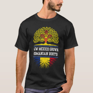 Das neue Mexiko wächst mit rumänischen Wurzeln in T-Shirt
