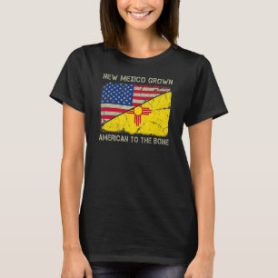 Das neue Mexiko wuchs amerikanisch auf den Knochen T-Shirt