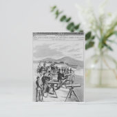 Das neue Modell Gatling Gun Postkarte (Stehend Vorderseite)