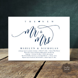 Das neue Mr. and Mrs., Modern Wedding Dinner Party Einladung