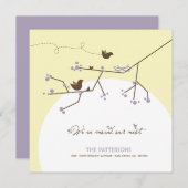 Das neue Nest der lila Vogelfamilie am Zuhause-Mov Ankündigung (Vorne/Hinten)